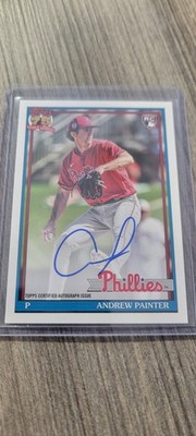 2026 Topps Series 2 Andrew Painter #91A-APA 1991 Topps on card Auto RC Phillies