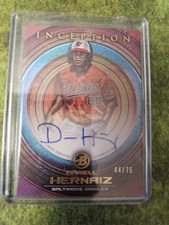 2022 Topps Bowman Inception Prospect Fuchsia Auto #PA-DHZ Darell Hernaiz