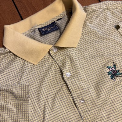 Vintage BOBBY JONES Players Short Sleeve Striped Golf Polo Shirt Size L 