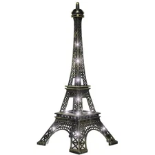 Light Up Eiffel Tower Decor Lamp LED Table Ornament
