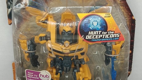 Transformers Battle Blade Bumblebee Hunt for the Decepticons New PACKAGE DAMAGE - Bild 2 von 12