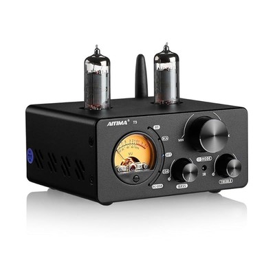AIYIMA T9 Bluetooth 5.0 100W*2 tube amplifier 2.0 channel vacuum tube USB DAC