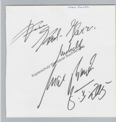 Original autograph Max Raabe // autograph signed signed signee Raabe, 307163