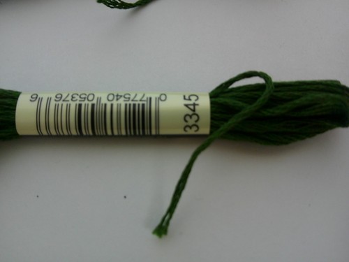 DMC Floss Embroidery 6 Skeins 100% Cotton Green 3345 - Picture 3 of 3