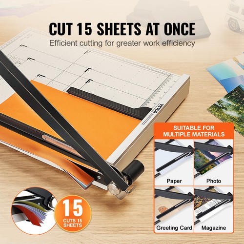 VEVOR paper cutter cutter 20 sheets paper guillotine width 45.7 cm - Picture 3 of 12
