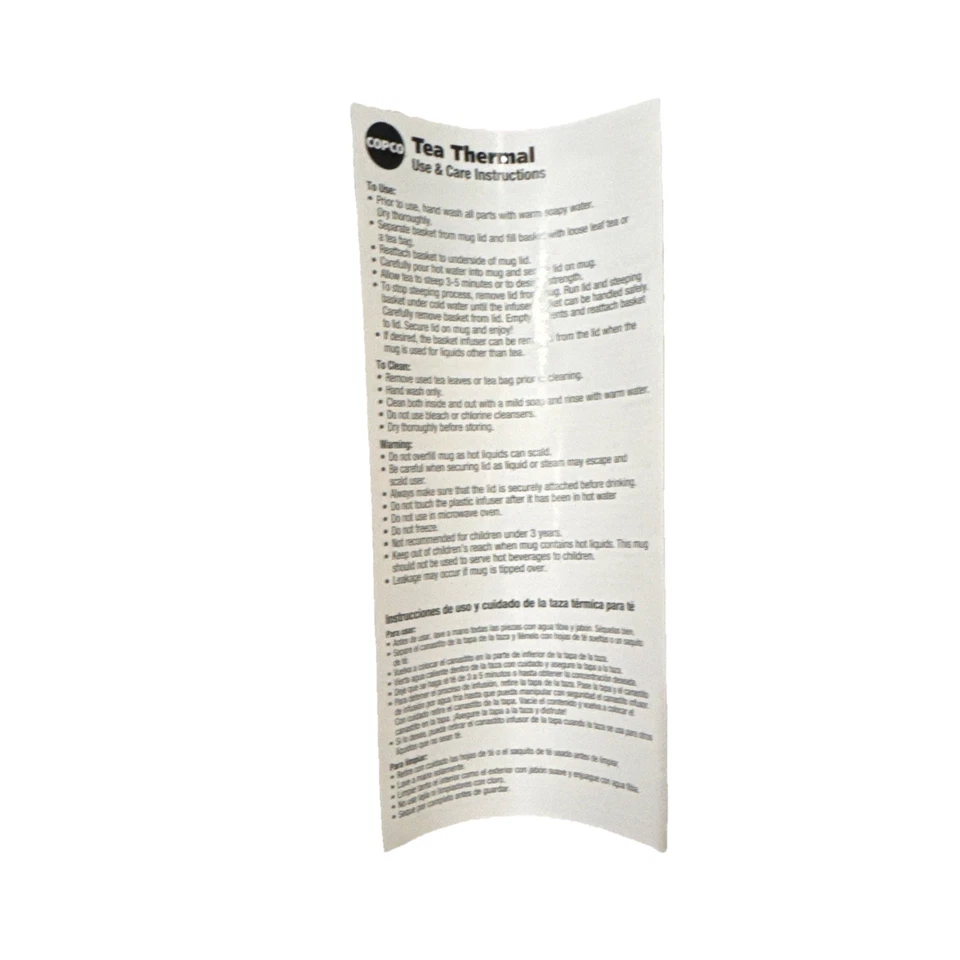 Copco Tea Thermal Travel Tumbler with removable Tea Infuser NWT Blue - Image 3 of 4