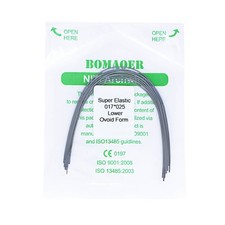 100×Dental Orthodontic Super Elastic Ni-Ti Arch Rectangular Wire Oval 17×25Lower