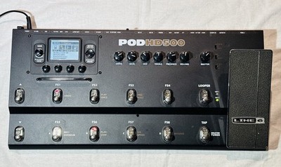 Line 6 Pod HD500 Guitar Multi-Effects Processor, W/power Supply