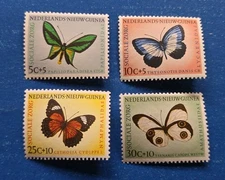 Netherlands-New Guinea Stamps, Scott B23-B26 Complete Set MNH