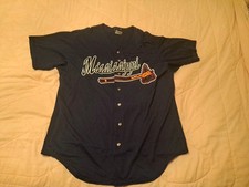 Mississippi Braves AA Game Worn USED Jersey #50 Atlanta Braves MILB Sz 48