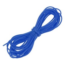 5.5 Yards 2mm Hollow Pipe Tubing Rubber Cord with 1.2mm Hole, Sapphire Blue