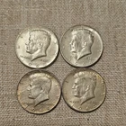 1964 Kennedy Silver Half Dollar Coins Lot of 4 Circulated