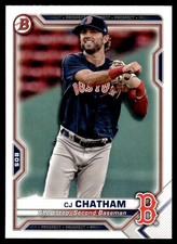 CJ Chatham 2021 Bowman Prospects #BP113 Boston Red Sox 29427 Baseball Card