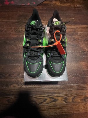 Size 13 - Nike Air Rubber Dunk x Off-White Low Green Strike Never worn.