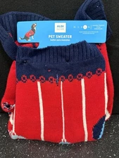NEW 2024 ALDI Gear Dog Sweater Red Ornaments L