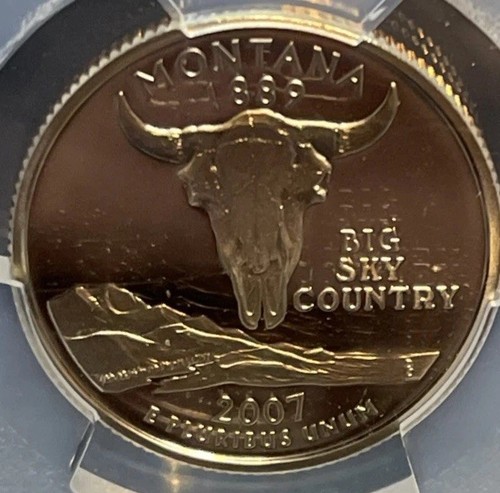 2007-S Clad Proof Montana Statehood Quarter PCGS PR69DCAM PCGS#46986736 - Picture 2 of 14