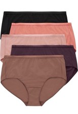 Hanes Just My Size Women's Breathable Mesh Brief Underwear 5-Pack Sz 2XL No Tag