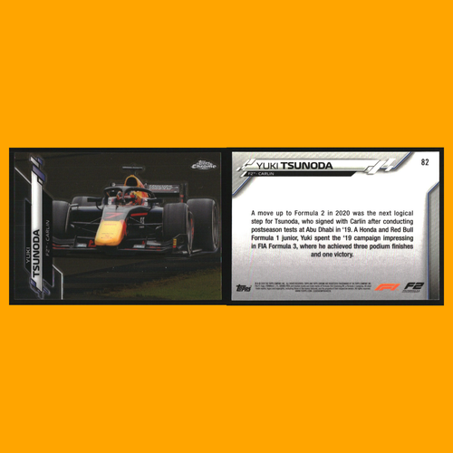 Yuki Tsunoda Rookie Lot 8 Racing Cards 2021 Topps Chrome Formula 1 sapphire NM - Picture 6 of 10