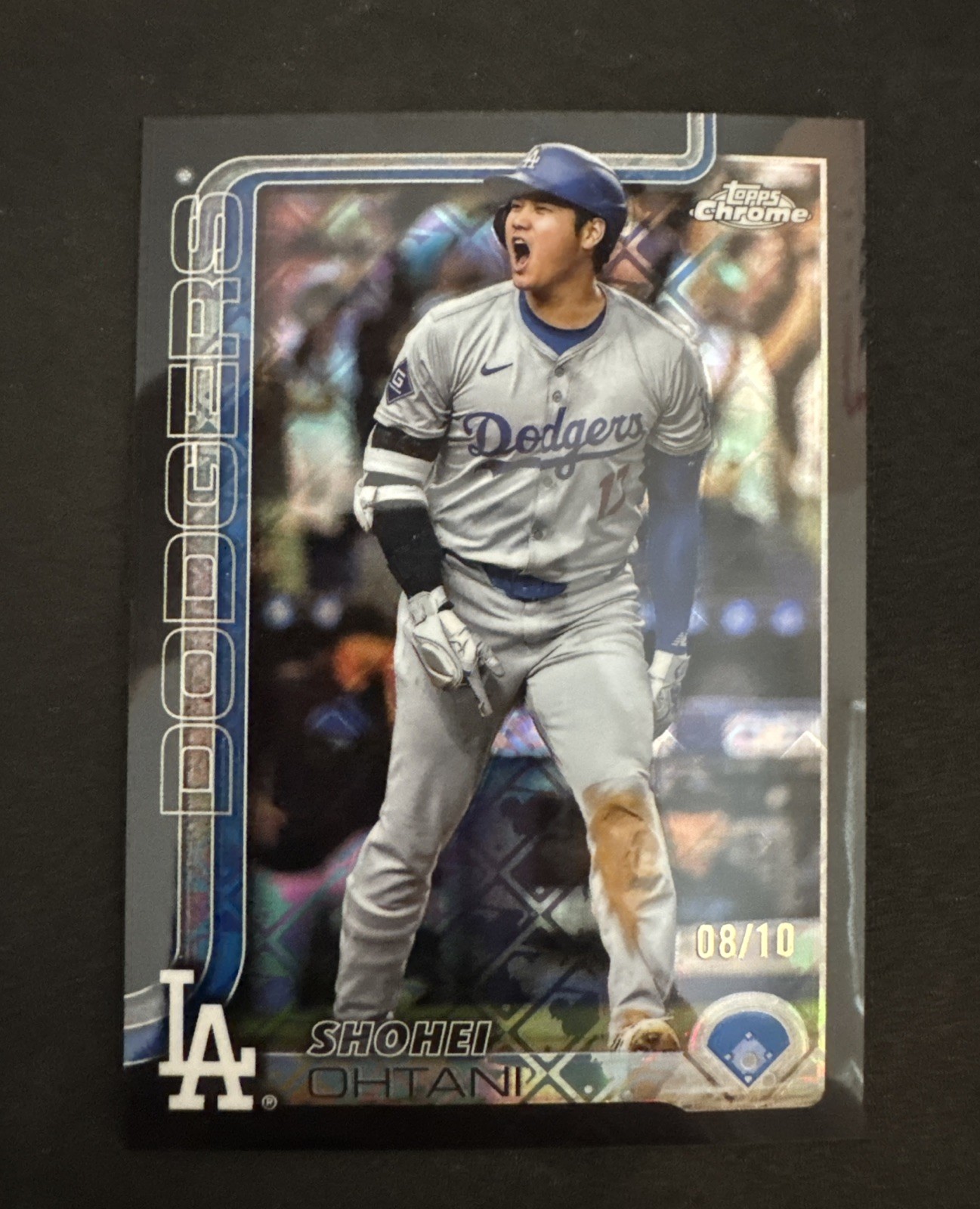 2025 Topps Chrome - Shohei Ohtani #1 Black Logofractor Image Variation /10