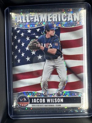 2026 Panini USA Stars & Stripes Jacob Wilson Silver Disco Prizm