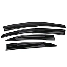 IKON MOTORSPORTS Tape On External Window Visor, Compatible with 2006-2011 Hon...