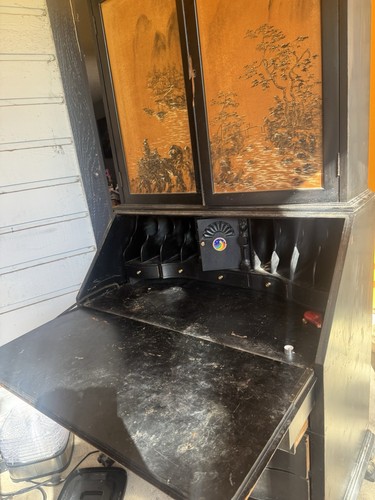 wood secretary desk - Picture 9 of 12