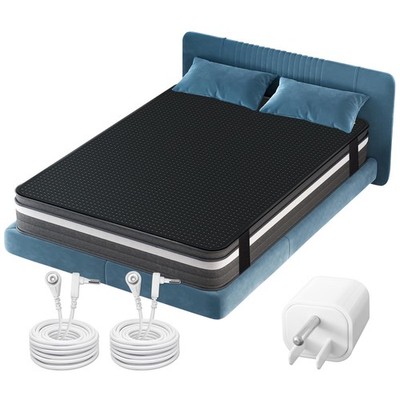 Grounding Mat Earth Connected Sleep Pad 54x78 Inch with Plug Adapter Cords