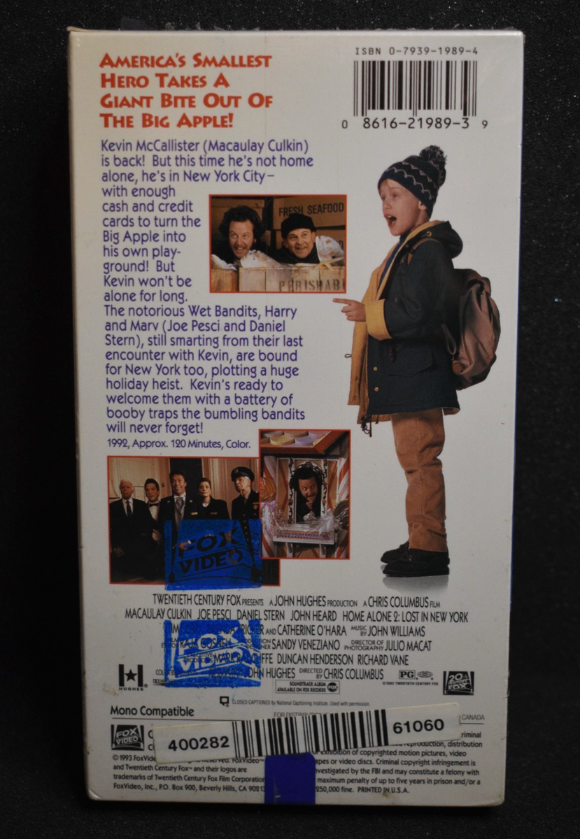 Home Alone 2: Lost in New York (VHS, 1993) for sale online | eBay