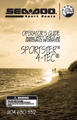 Sea-Doo Owners Manual Book 2005 SPORTSTER 4-TEC