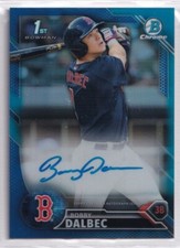 2016 Bowman Chrome Draft Draft Pick Autographs Blue Refractors Bobby Dalbec /150