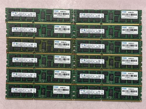 SAMSUNG 96GB(12x8GB) 2Rx4 PC3-10600R ECC REG SERVER MEMORY M393B1K70CH0-CH9