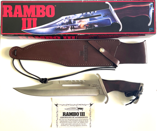 United Cutlery UC201 Rambo III Gil Hibben Survival Knife Sheath Taiwan 1988