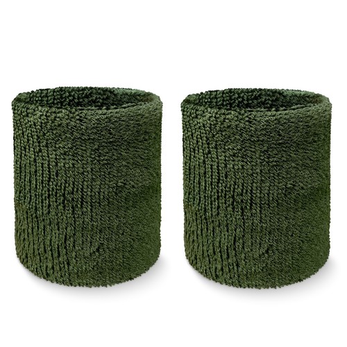 COUVER Premium Quality 4" or 2.5" Tall Wrist Sweatband (1Pair) - Picture 5 of 189