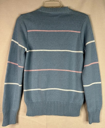 NEW Deadstock Vintage WINONA KNITS Women’s Blue M Sweater 80s 90s NWT - Picture 8 of 11