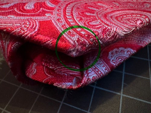 2 Vintage Silk Ties Geometric & Paisley Patterns Pinks & Reds, Behar & Saks - Picture 5 of 17
