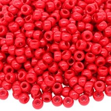 1000Pcs Pony Beads Bracelet 9mm Plastic Barrel Pony Beads for Necklace,Hair Red