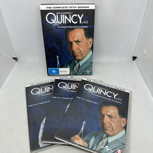 Quincy M.E : Season 1-5 ( DVD, 1976) CRIME INVESTIGATION Good Condition - Picture 9 of 9
