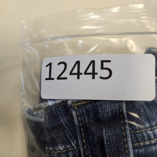 Lee Comfort Waistband Jean Shorts 18WM Blue Denim Flap Pockets Snap Stretch - Imagen 10 de 10