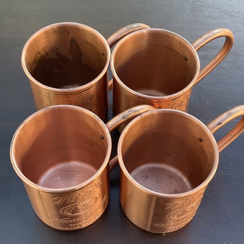 titos Handgefertigter Wodka Kupfer Becher 4er Set, Austin Texas - Bild 22 von 22