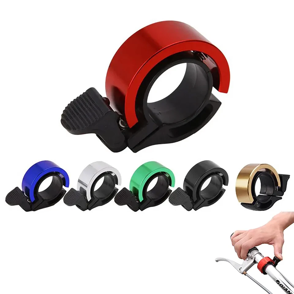 Bicycle Bell Aluminium Alloy Bike Ring Invisible Handlebar Alarm O Shape Slim AU - image 4 of 4