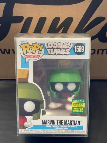 FUNKO POP! MARVIN THE MARTIAN LE 2024 SUMMER CONVENTION W/Protector Looney Tunes