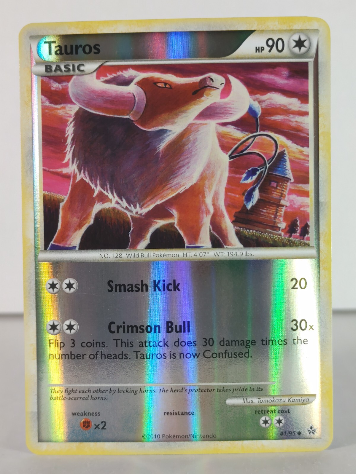 Tauros - HS Unleashed - 41/95 - Pokemon TCG - Reverse Holo - A