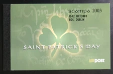 IRELAND 2003 STAMPA OVERPRINT ON ST PATRICK'S DAY PREMIUM BOOKLET MNH HIB DX228