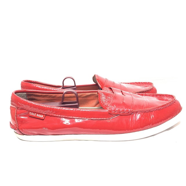 Cole Haan Womens Pinch Weekender Red Patent Leather Cole Haan Womens Pinch Weekender Red Patent Leather