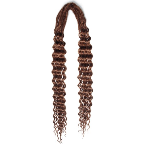 24" Curly Double Ended Dreadlocks Extension Boho Braids DE Dreads Locs Synthetic - Picture 35 of 46
