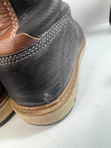 Keen San Jose 6" Aluminum Toe Boot Black Caramel Mens Size 12D - 第 5/10 張圖片