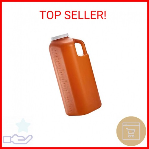 Large Male Urinal with Leak Proof Screw Cap Lid (3000 mL or 101 oz