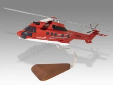Aerospatiale Airbus AS332L1 H215 Nomad Aviation Wood Helicopter Model Large 1/48