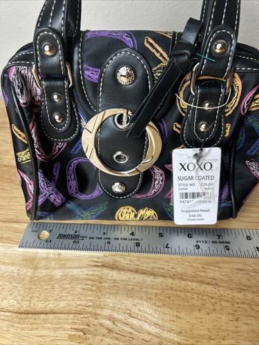XOXO Sugar Coated Mini Black Bag Purse Hearts Handtasche Neu mit Etikett - Bild 4 von 12