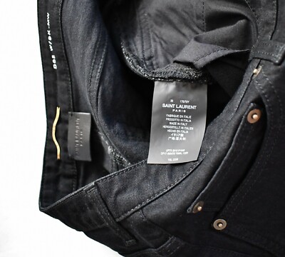 サンローランD05 W/SK-MW デニム 25 🆕️ SAINT LAURENT Paris D05 W/SK-MW Black SKINNY MEDIUM